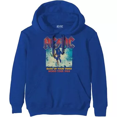 Buy Ac/Dc Blue Blow Up Your Video Official Hoodie Hooded Top • 32.99£