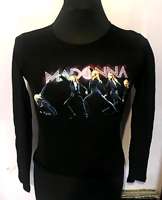 Buy Madonna Confessions Tour Top Long Sleeve T-shirt SWEATSHIRT MEDIUM 10  BLACK NEW • 16.99£