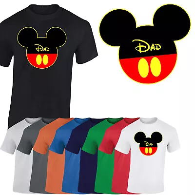 Buy Mickey Mens T-Shirt Mouse Cartoon Fathers Day 2023 Funny Dad Gift Tshirt • 8.99£