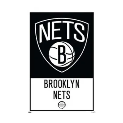 Buy Impact Merch. Poster: NBA Brooklyn Nets - Logo 610mm X 915mm #47 • 8.19£