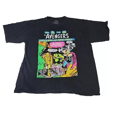 Buy Marvel Avengers Black Graphic Tshirt Size XL • 8£