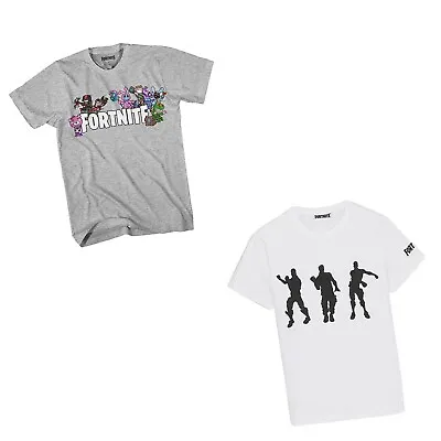 Buy Fortnite Emotes Floss & Chibi Characters Kids T-Shirt Official Merch 2 Pack • 8.99£