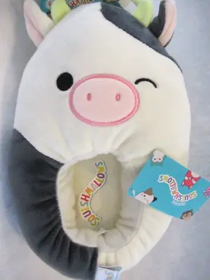 Buy Plush Squishmallow COW Slippers Connor Big Kids Sz 6-7 Womens 7.5-9.5 • 19.26£