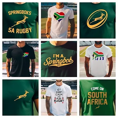 Buy South Africa Rugby T Shirt Uncle Grandad Husband Dad Christmas Birthday Gift Top • 13.99£