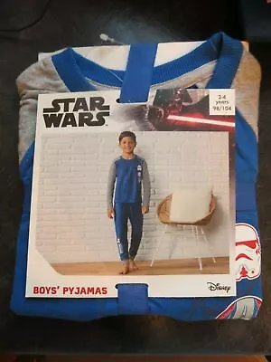 Buy Boys Disney Star Wars Pyjamas Age 2-4 YEARS BNWT.  (B21) • 3£