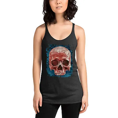 Buy Front Mystical Blood Skull Voodoo Goth Fashion Women's Racerback Tank Top Shirt • 26.76£