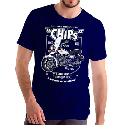 Buy CHIPS California HIghway Patrol Fathers Day Gift Mens Tshirts  • 16.99£