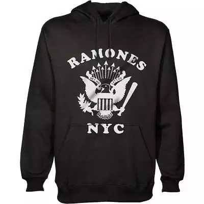 Buy Ramones Unisex Pullover Hoodie: Retro Eagle New York City OFFICIAL NEW  • 35.27£