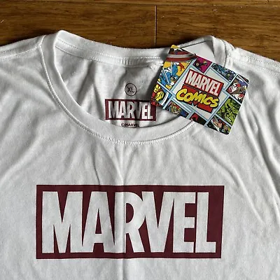 Buy Marvel Comics Movie Logo T-Shirt Genuine Merch Size: XL • 12.39£