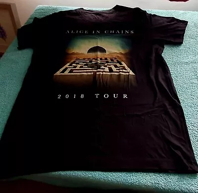 Buy Alice In Chains Rainier Fog 2018 European Tour T-Shirt Medium • 13£