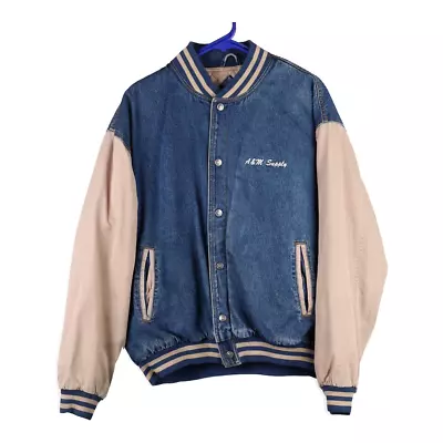 Buy Tri Mountain Varsity Jacket - XL Blue Cotton • 26.70£