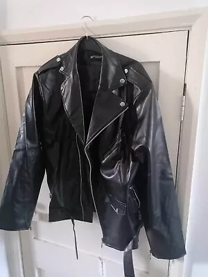 Buy Mens Black Leather Jacket (Faux Leather) Xxl Brand New With Tags, Never Worn • 30£