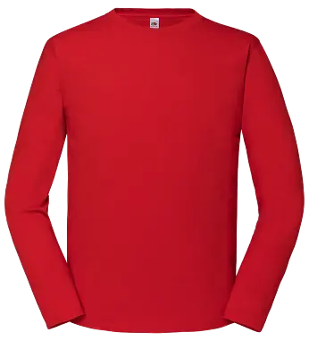 Buy Fruit Loom Iconic 195 Premium Long Sleeve Tee T-Shirt XS - 5XL • 9.75£