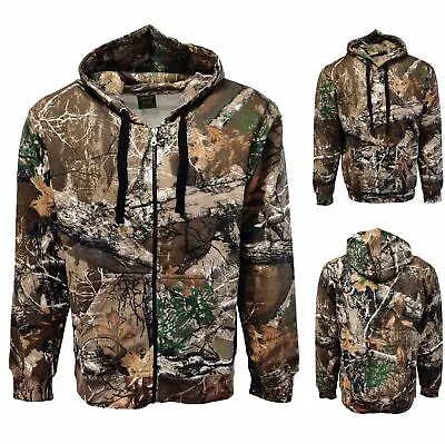 Buy Mens Shooting Hunting Camouflage Camo Hoodie Zipper Top Jogger T Shirt Tracksuit • 16.97£