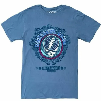 Buy Official Grateful Dead Fillmore Blue Mens Blue T Shirt Grateful Dead Tee • 21.95£