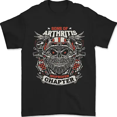 Buy Sons Of Arthritis Funny Biker Motorcycle Mens T-Shirt 100% Cotton • 7.99£