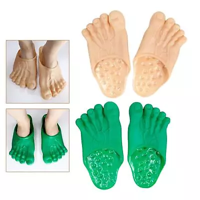 Buy PVC Big Toe Slippers Party Funny Sandals Dress Up Props Shoes For Adults • 10.90£