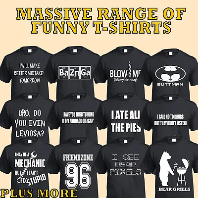 Buy Funny T-Shirt Mens Womens Gift Present Clothing Novelty Joke • 12.95£