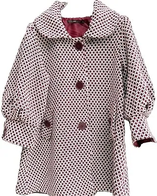 Buy Anthropology Axel Hazel Hazel Haze Women's Balloon Sleeve Pea Coat Jacket Size M • 46.54£