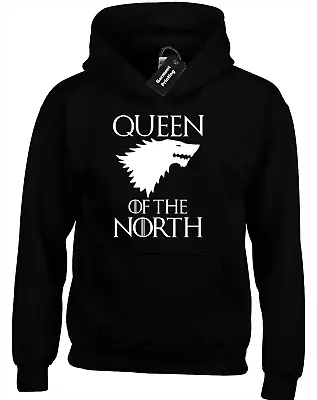Buy Queen Of The North Hoody Hoodie Game Of Sansa Jon Khaleesi Snow Thrones Dragon • 16.99£