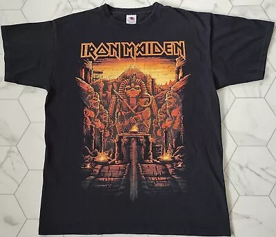 Buy Iron Maiden 2016/2017 The Book Of Souls Double Sided World Concert Tour L Shirt. • 39.99£