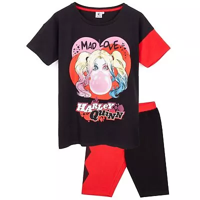 Buy Harley Quinn Womens/Ladies Mad Love Pyjama Set NS6607 • 18.65£
