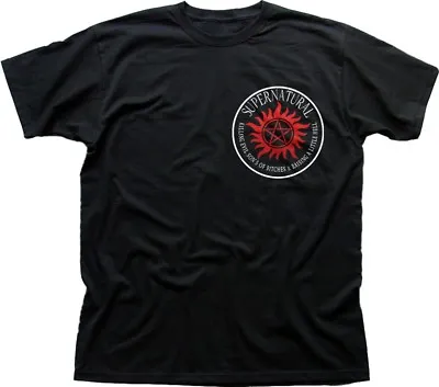Buy SUPERNATURAL WInchester Bros Wayward Sam Dean Small Logo T-shirt OZ9614 • 13.95£