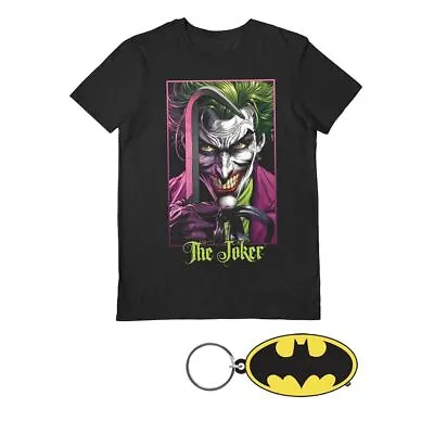 Buy DC Comics Batman The Joker Crowbar T-Shirt And Keyring Gift Set • 16.99£