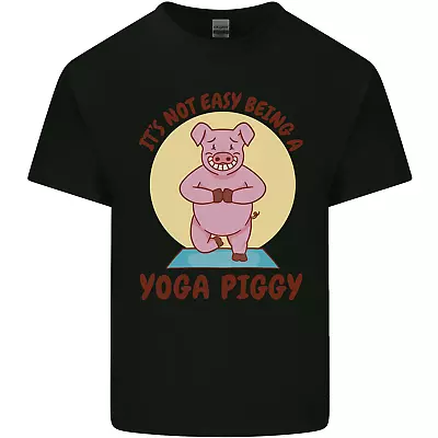 Buy Its Not Easy Being A Yoga Piggy Funny Pig Mens Cotton T-Shirt Tee Top • 8.75£