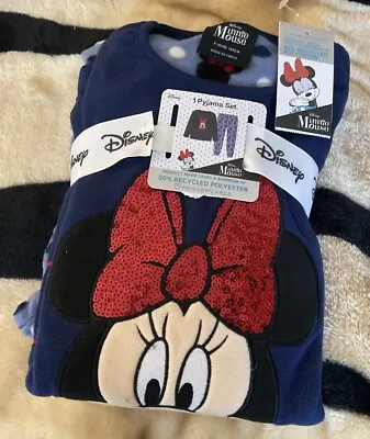 Buy Disney's Minnie Mouse Fleece Pyjamas Pjs 9-10 NWT • 11£