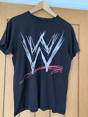 Buy WWE Classic Logo Black T-shirt Medium • 2.99£