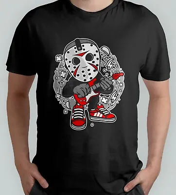 Buy Friday The 13th Jason Rockstar Pop Culture Design T-Shirt • 10£