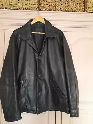 Buy Wallace Sacks Gents Black Leather Jacket Size 40   • 20£