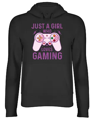 Buy Video Gamer Controller Hoodie Mens Womens Just A Girl Who Loves Gaming Top Gift • 17.99£