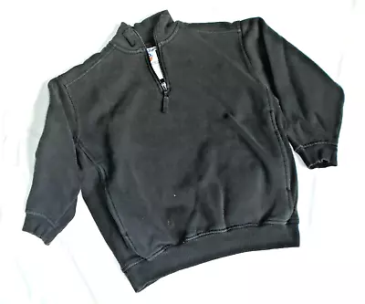 Buy The Rock- Boys Medium - Black 1/4 Zip Fleece Lined Shirt • 11.48£
