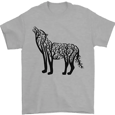 Buy Wolf Tree Animal Ecology Mens T-Shirt 100% Cotton • 7.49£