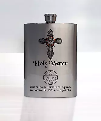 Buy Holy Water Design 8oz Hip Flask Based On Supernatural • 14.99£