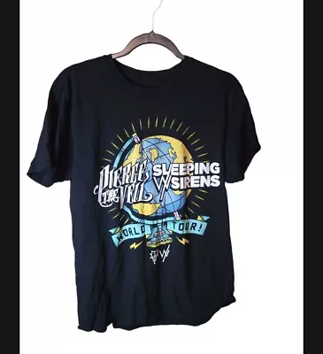 Buy Vintage Pierce The Veil Sleeping With Sirens Tour T Shirt S Sml Small Retro WZ • 57.22£