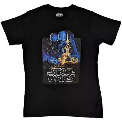 Buy Official Licensed Retro Star Wars A New Hope Poster T-shirt New Size's M-xl • 13.50£