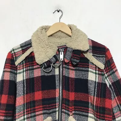 Buy Vintage 1970s Fleeced Jacket Flannel Sweatshirt Citizen By Milletts - Small • 35£