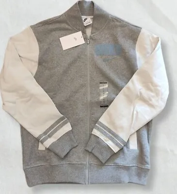 Buy Nike Retro College Varsity Jacket Grey DIFFERENT SIZES M XL Brand New RRP £84.99 • 55.54£