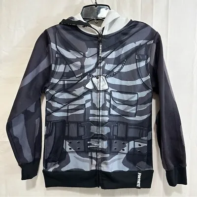 Buy Fortnite Skull Trooper Full Zipup Face/Hood Jacket Size Med • 20.11£