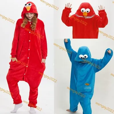 Buy Anime Cosplay Pyjamas Costume Hoodies Onesie0 Fancy Party Sesame Monster Club UK • 18.66£