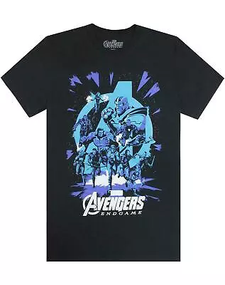 Buy Marvel Black Short Sleeved T-Shirt (Mens) • 14.99£