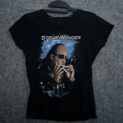 Buy Stevie Wonder 2008 Tour Braille Womans T-Shirt Soul Music M Rare • 25£