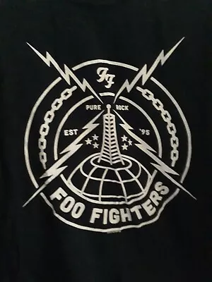 Buy Foo Fighters Black Pure Rock T-shirt Xl • 10£