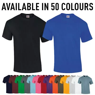 Buy Gildan Mens Plain Ultra Cotton™ Blank Crew Neck Top Short Sleeve Tee T-Shirt • 11.75£