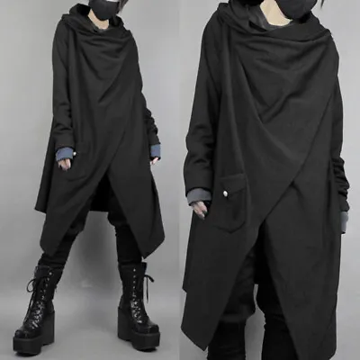 Buy NEW Men's Gothic Punk Jacket Cardigan Cape Cloak Open Front Outdoor Coat Outwear • 19.94£