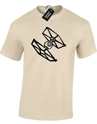 Buy Tie Fighter Mens T-shirt Cool Star Trooper Storm Wars Jedi Skywalker Death Star • 8.99£