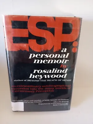 Buy Rosalind Heywood ESP : A PERSONAL MEMOIR  Book Club Edition • 13.39£